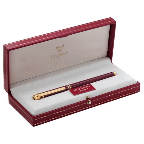 must de cartier pen price|cartier art deco fountain pen.